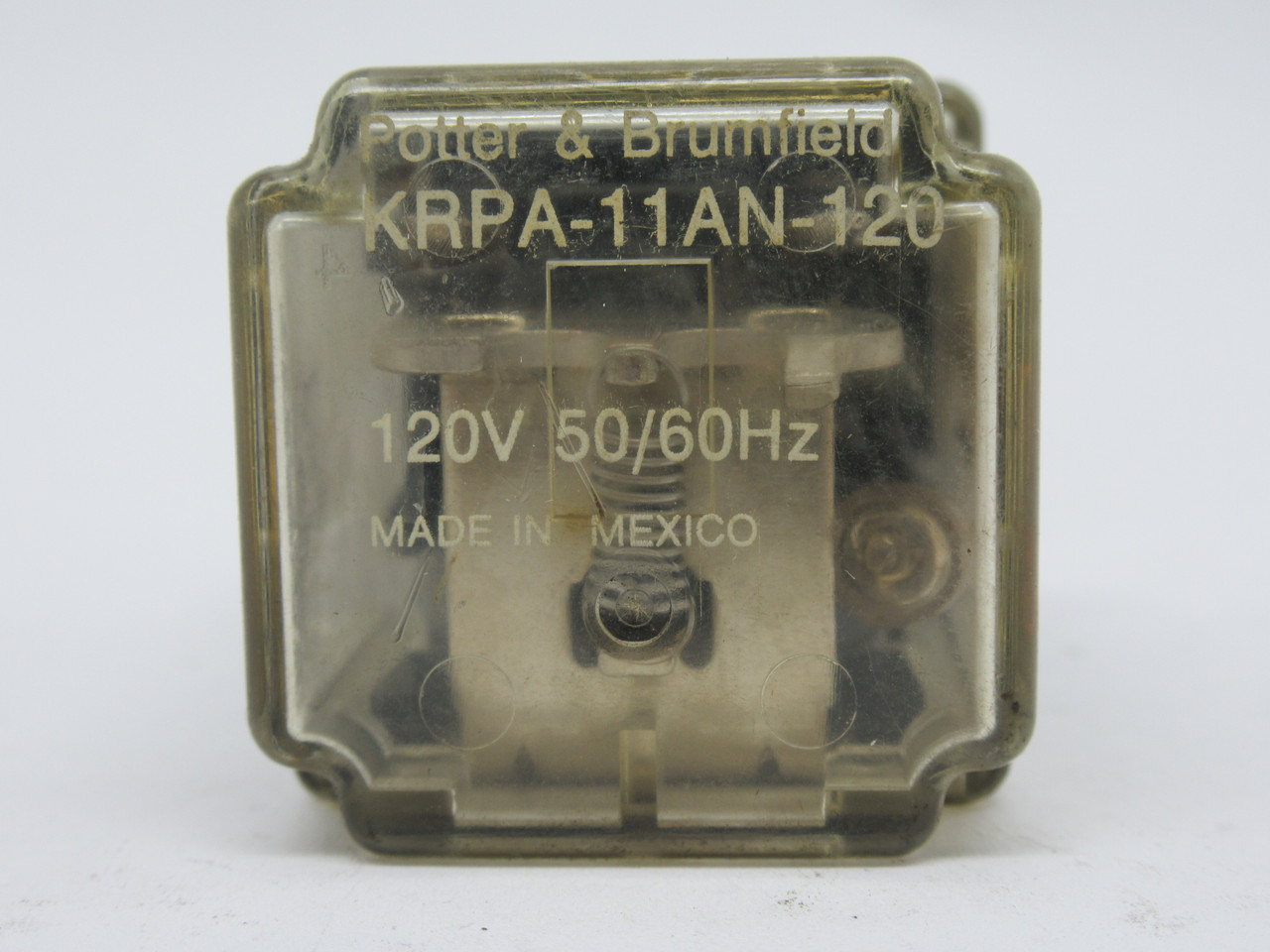 Potter & Brumfield KRPA-11AN-120 Plug-in Relay 120V 50/60Hz 8-Pin 1/6HP USED