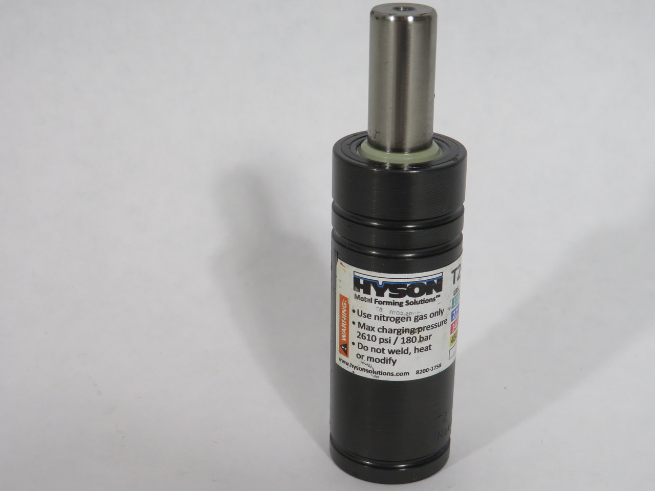 Hyson T2-180-25 Mini Nitrogen Gas Spring 450lbs-2610psi 25mm Stroke USED