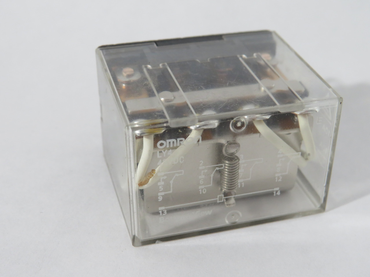 Omron LY4-DC48 General Relay 48VDC 10A@110/240VAC 28VDC 14-Blade USED