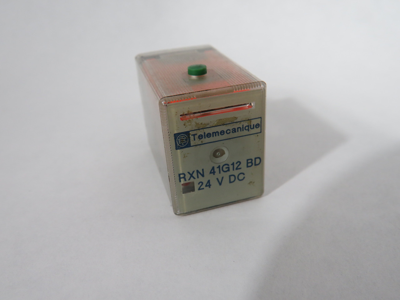 Telemecanique RXN41G12BD General Relay 24VDC 6A@250VAC 125VDC 14-Blade USED