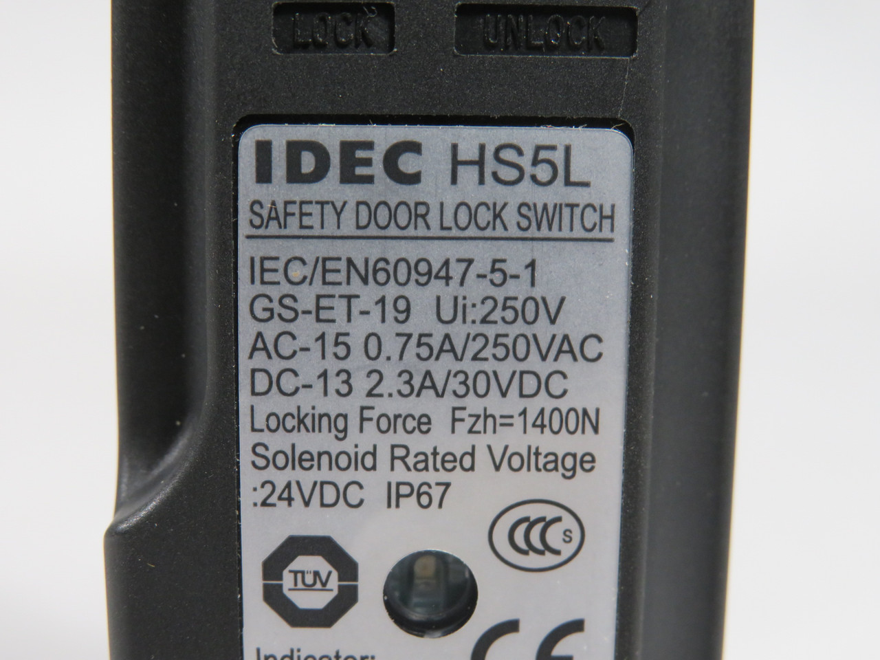 IDEC HS5L-VF44M-G Interlock Switch 250V@0.75A 30VDC@2.3A 4-Contact NWB