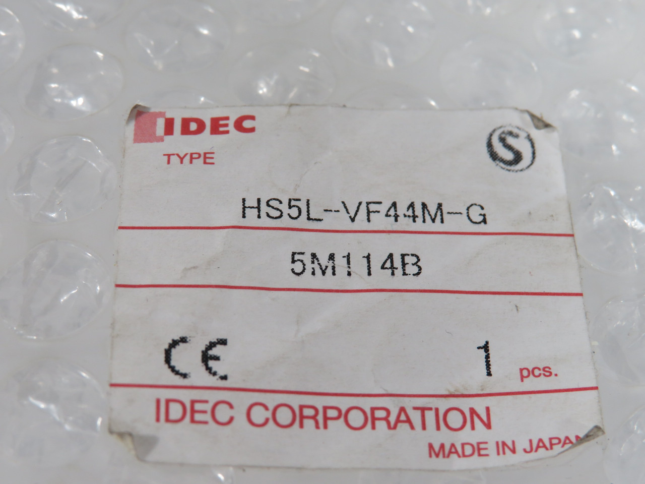 IDEC HS5L-VF44M-G Interlock Switch 250V@0.75A 30VDC@2.3A 4-Contact NWB