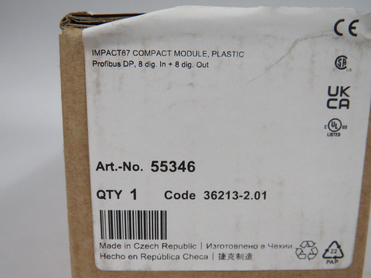 Murrelektronik 55346 Profibus DP I/O Module 8-In 8-Out 24VDC NEW