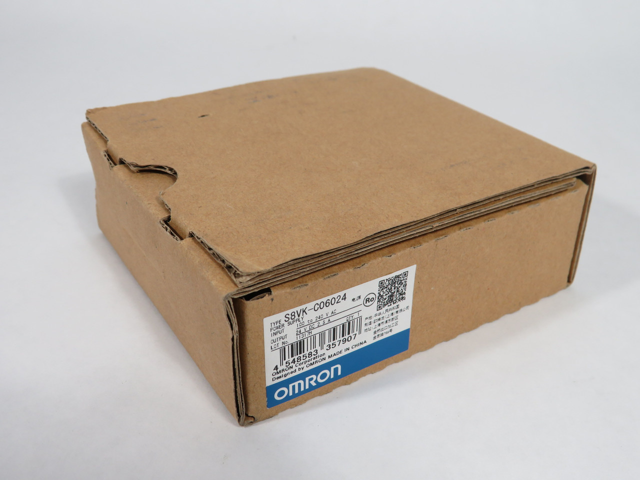 Omron S8VK-C06024 Book Type Power Supply Out: 24VDC 2.5A In: 100-240VAC NEW