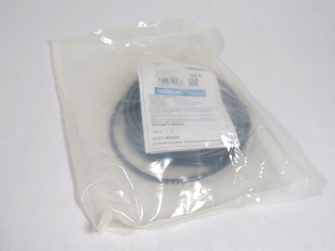 Omron E2E-X2D1-N Proximity Sensor 12-24VDC 2mm Distance 5mm Cable NWB