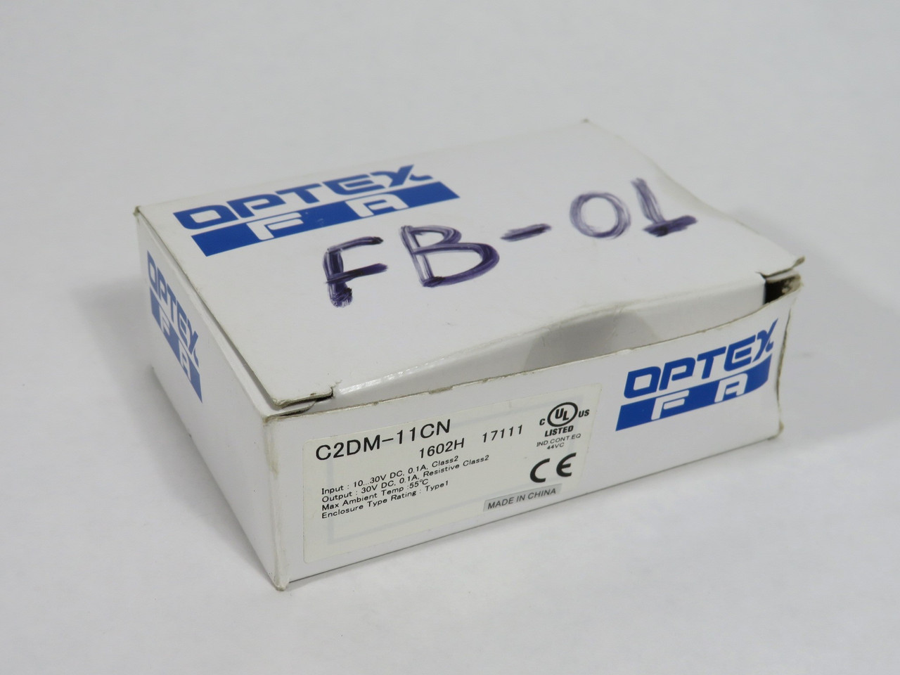 Optex FA C2DM-11CN Diffuse-Reflective Sensor 10-30VDC 100mA 11cm Distance NEW