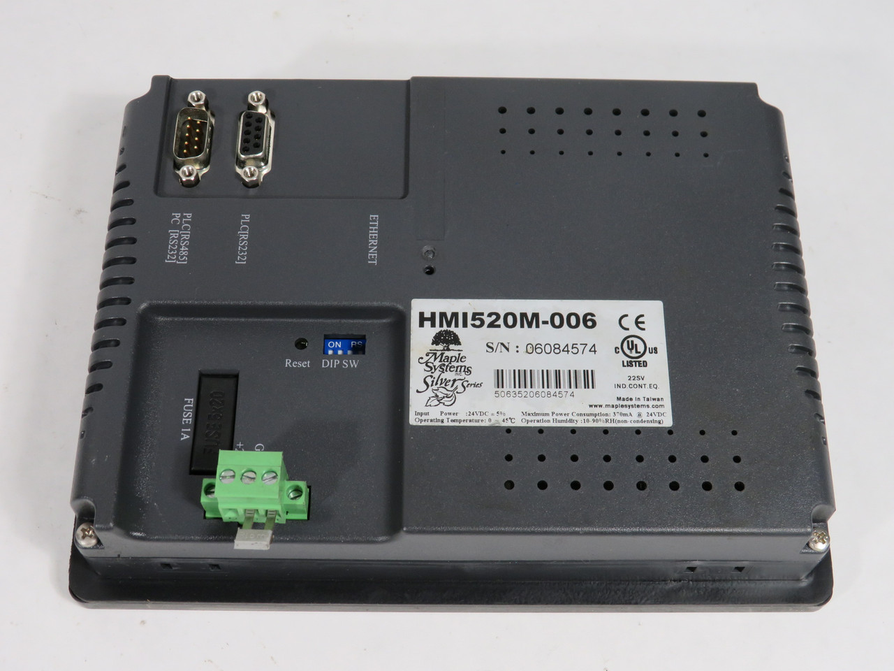 Maple Systems HMI520M-006 5.7" Touchscreen Terminal 24VDC 370mA SCRATCHES USED