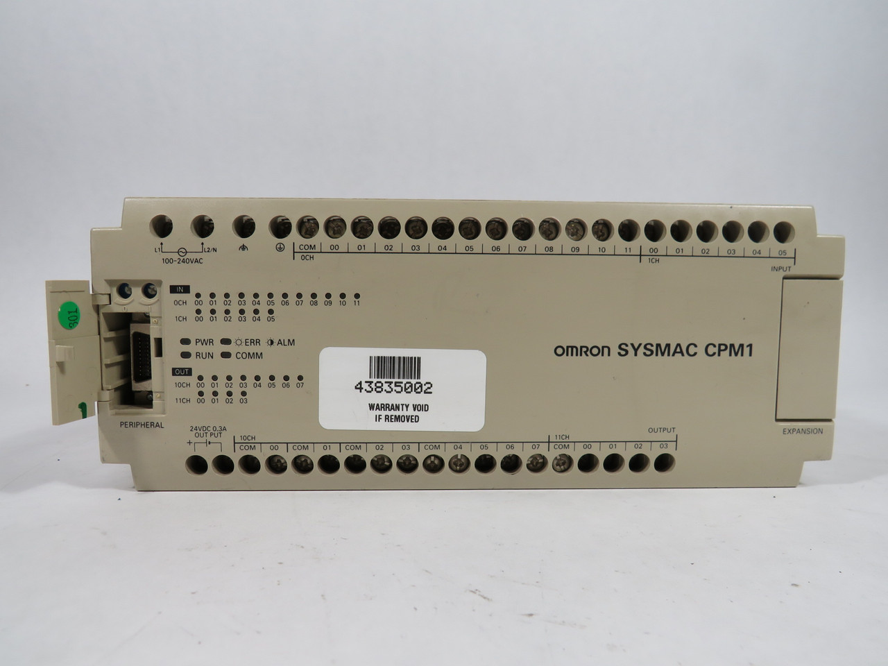Omron CPM1-30CDR-A Programmable Controller 100-240VAC 50/60Hz SHELF WEAR USED