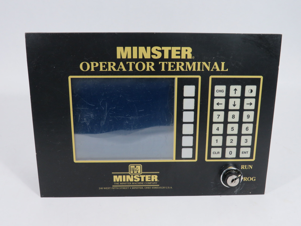 Minster Link Electric OT-800 Operator Terminal SCRATCHES/DAMAGED GASKET USED