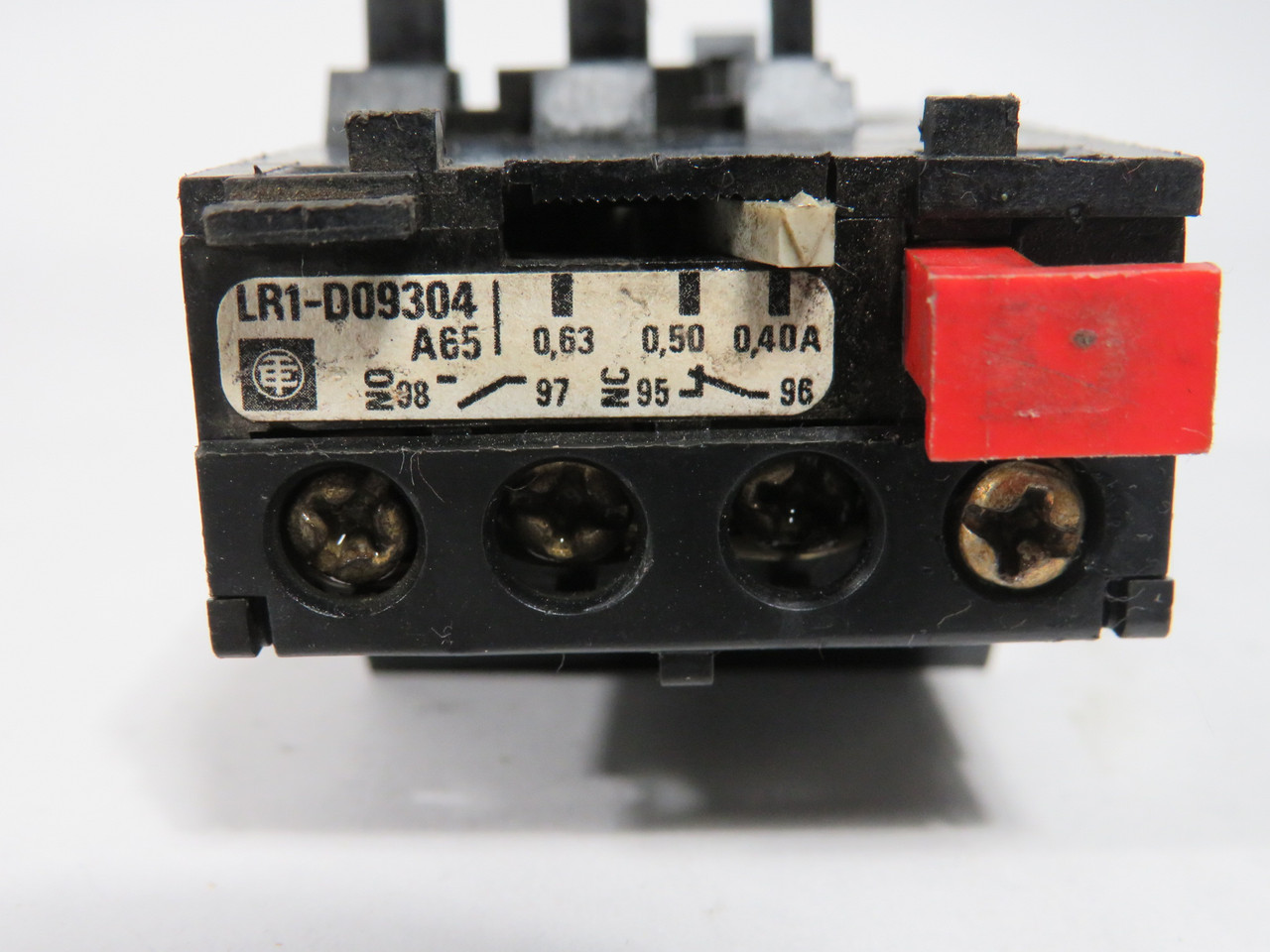 Telemecanique LR1-D09304 Class 10 Bimetallic Overload Relay .40-.63A USED