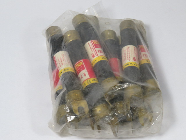 Fusetron FRS-A-8 Dual Element Fuse 8A 600V Lot of 10 USED