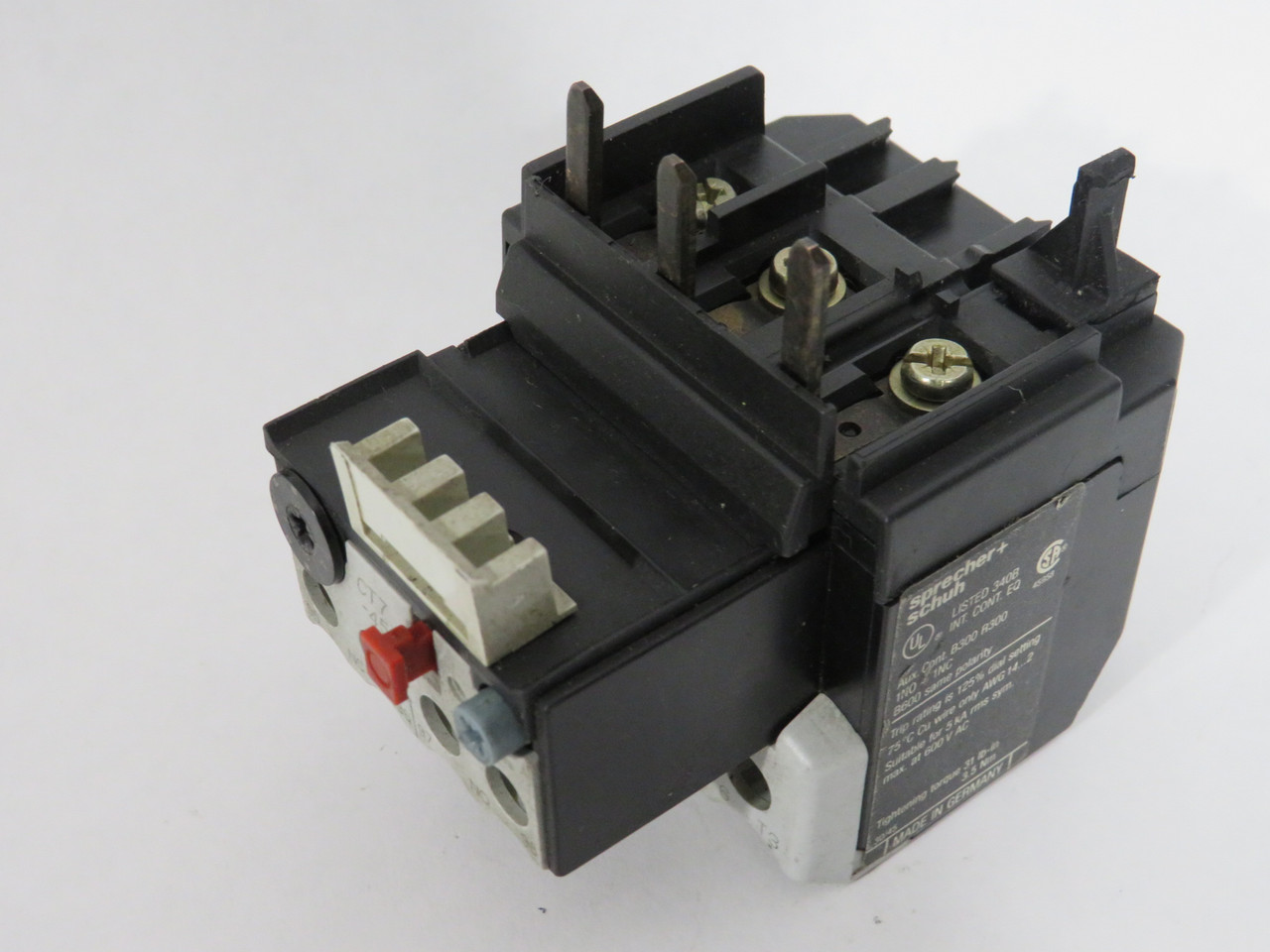 Sprecher + Schuh CT7-45-30 Overload Relay 18-30Amp 1NO 1NC USED
