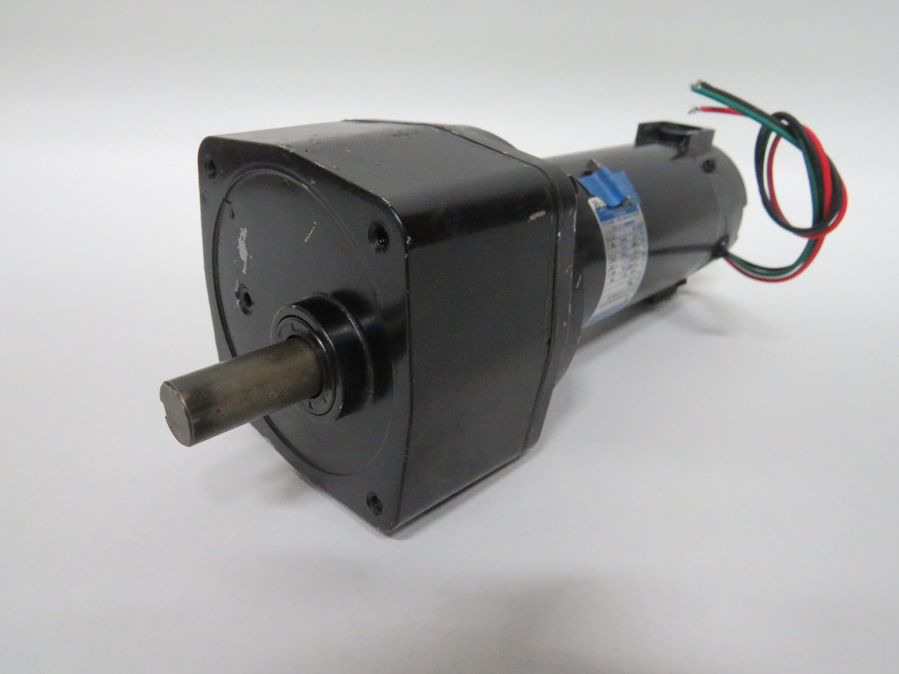 Leeson DC Gearmotor 58:1 280lbs-in 0.25Hp 42RPM 90V 34 TENV 2.3A USED