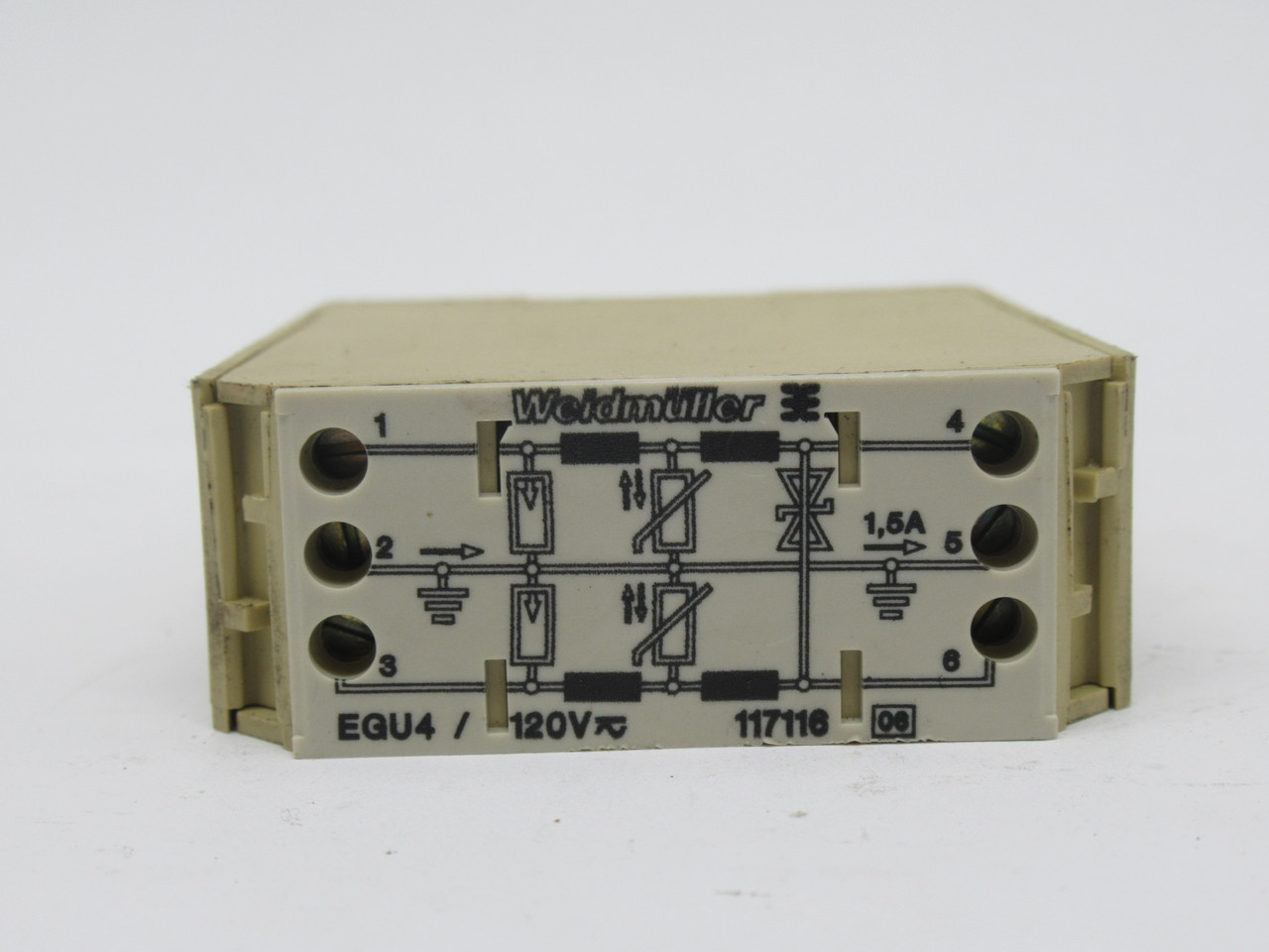 Weidmuller EGU-4 Overvoltage Protection Module 120V 1.5A USED