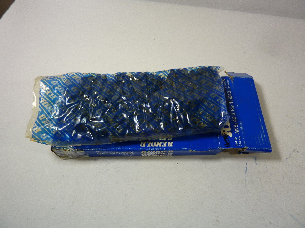 Renold 40-2RIV 115043 Stainless Steel Chain 1/2" Pitch 10 Feet ! NEW !