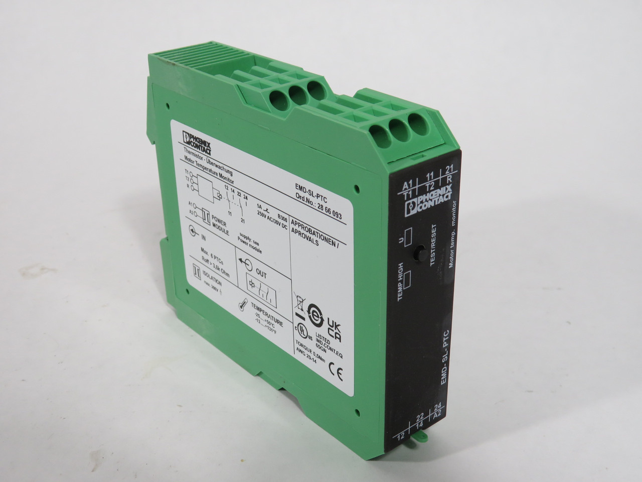 Phoenix Contact EMD-SL-PTC 2866093 Temperature Monitoring Relay 240VAC 30VDC NEW