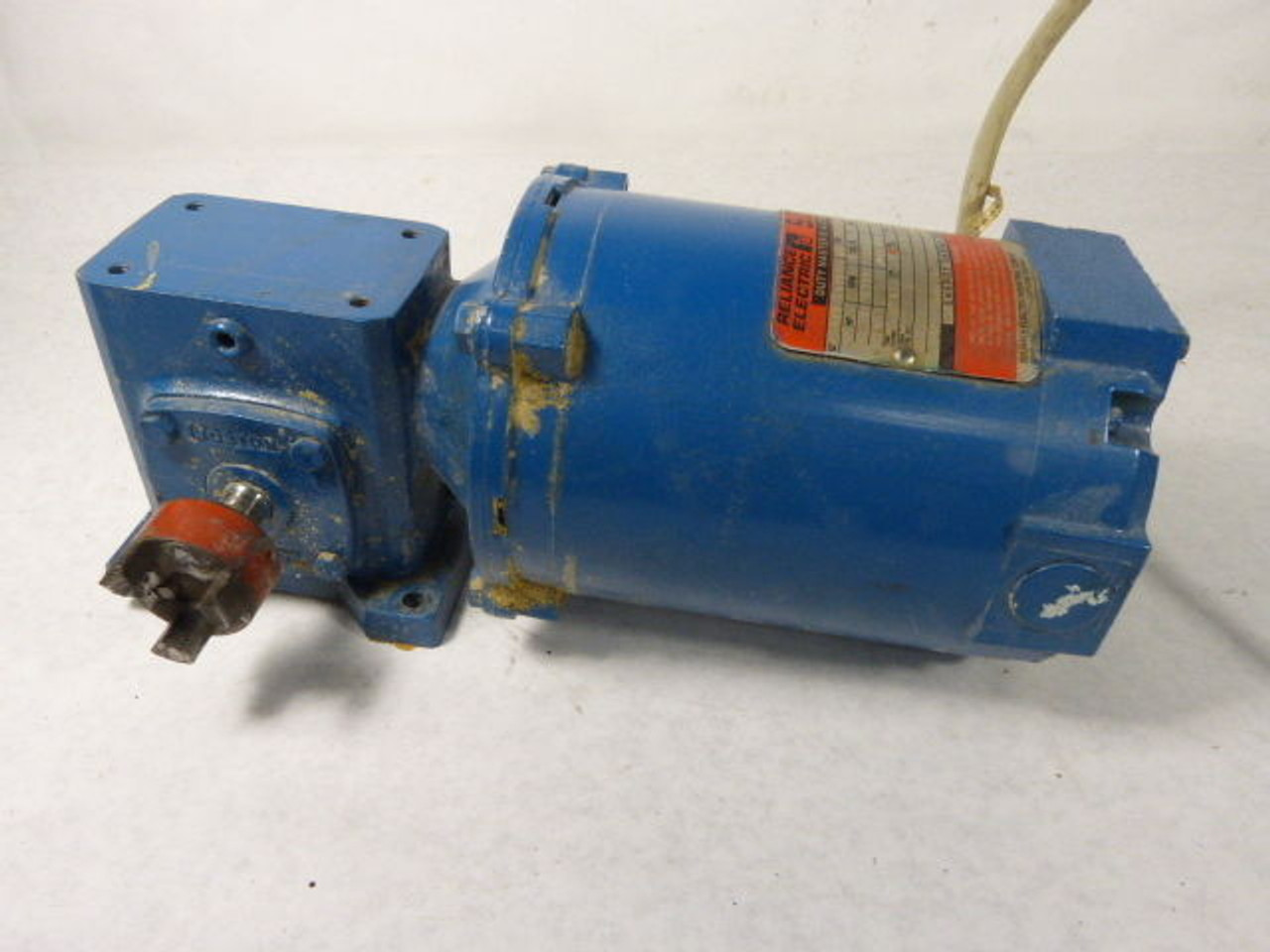 Reliance Electric 1/3HP 1725RPM 208-230 C/W Speed Reducer 15:1 Ratio USED