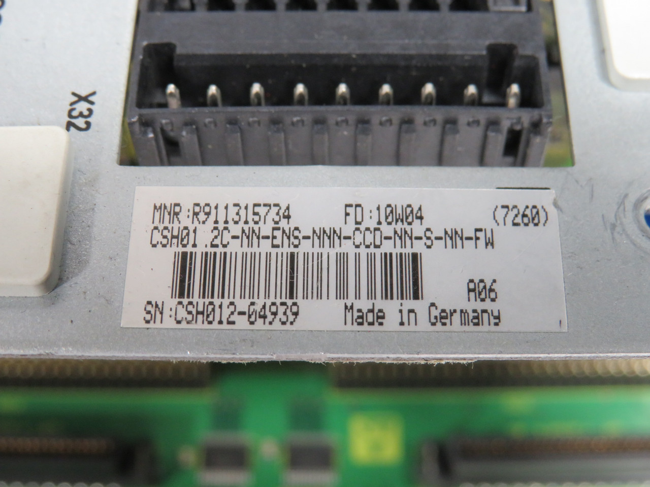 Bosch Rexroth R911315734 CSH01.2C-NN-ENS-NNN-CCD-NN-S-NN-FW Control Board AS IS