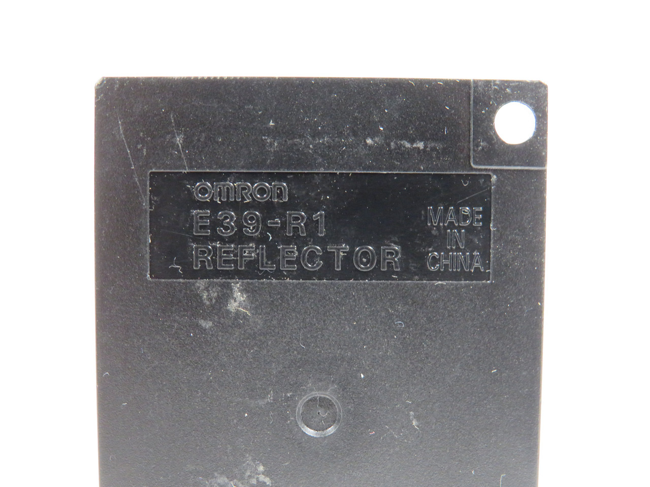 Omron E39-R1 Black Acrylic Reflector for Retroreflective Sensor USED