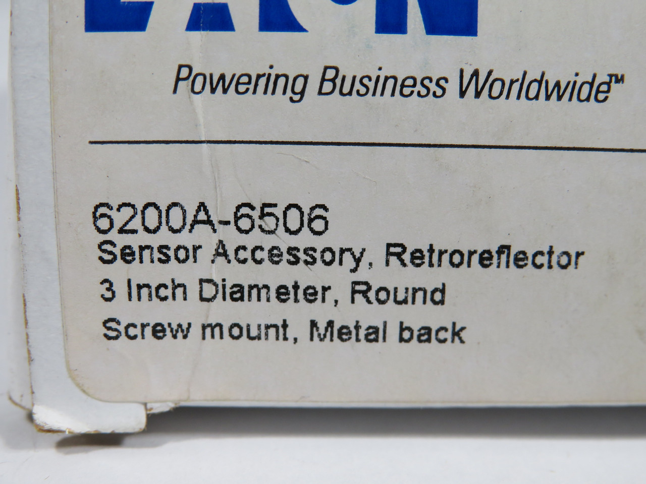 Eaton 6200A-6506 Round Sensor Reflector 3" Diameter SHELF WEAR NEW