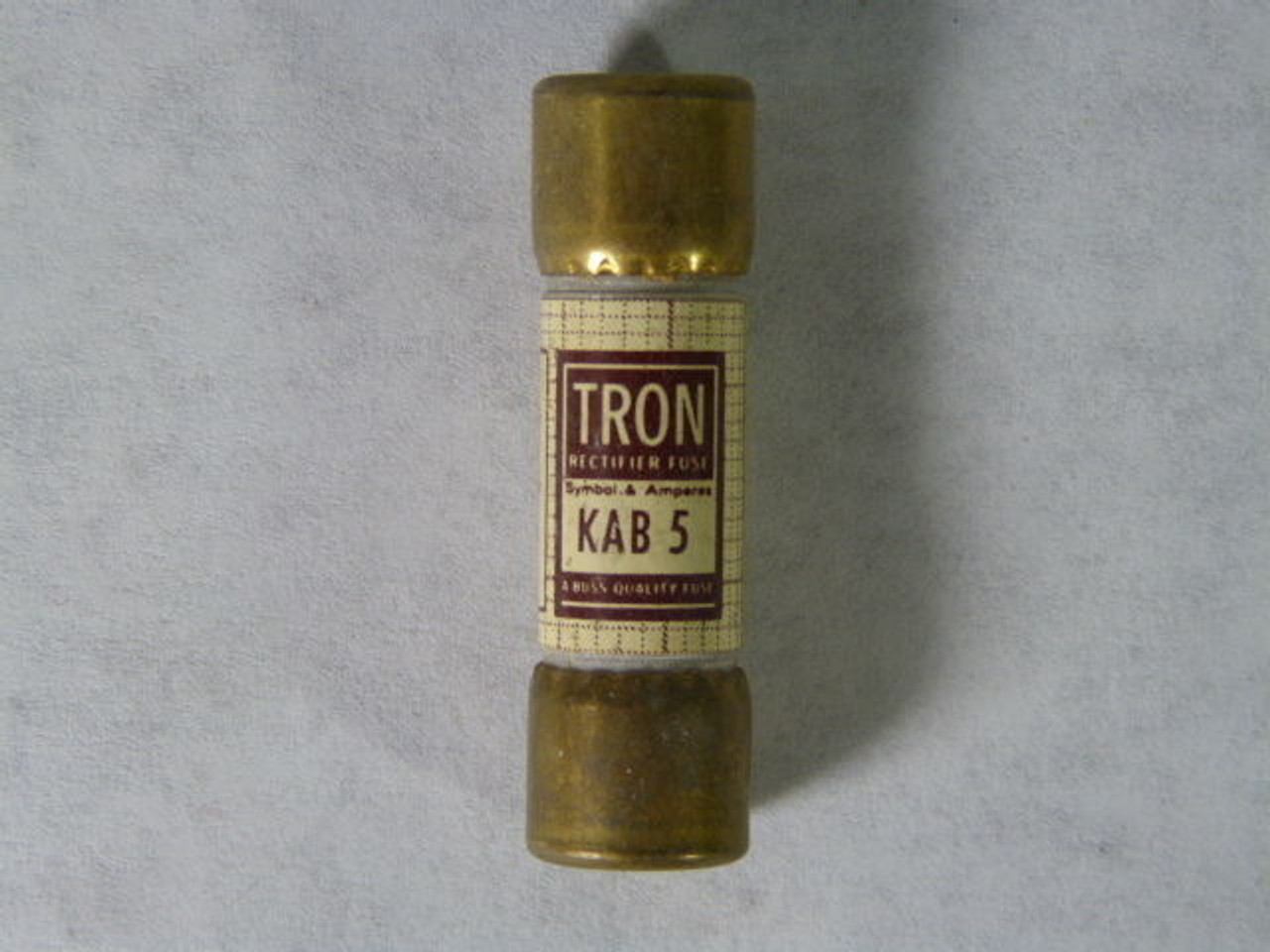 Tron KAB-5 Rectifier Fuse 5A 250V USED