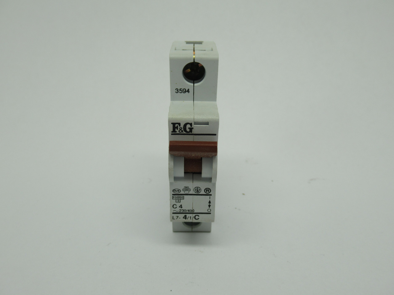 F&G L7-4/1/C Circuit Breaker 4A 230/400V 1-Pole USED