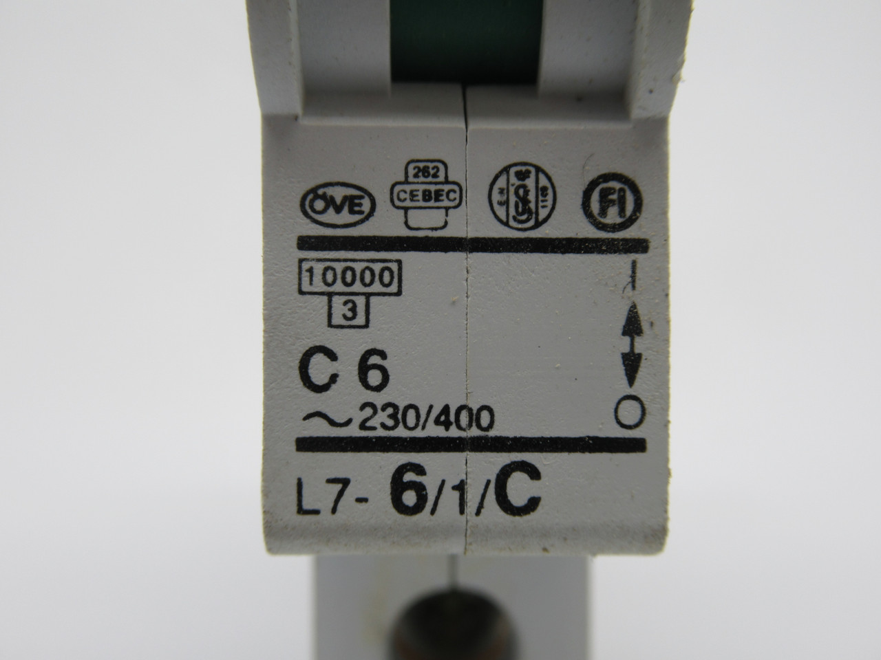 F&G L7-6/1/C Circuit Breaker 6A 230/400V 1-Pole USED