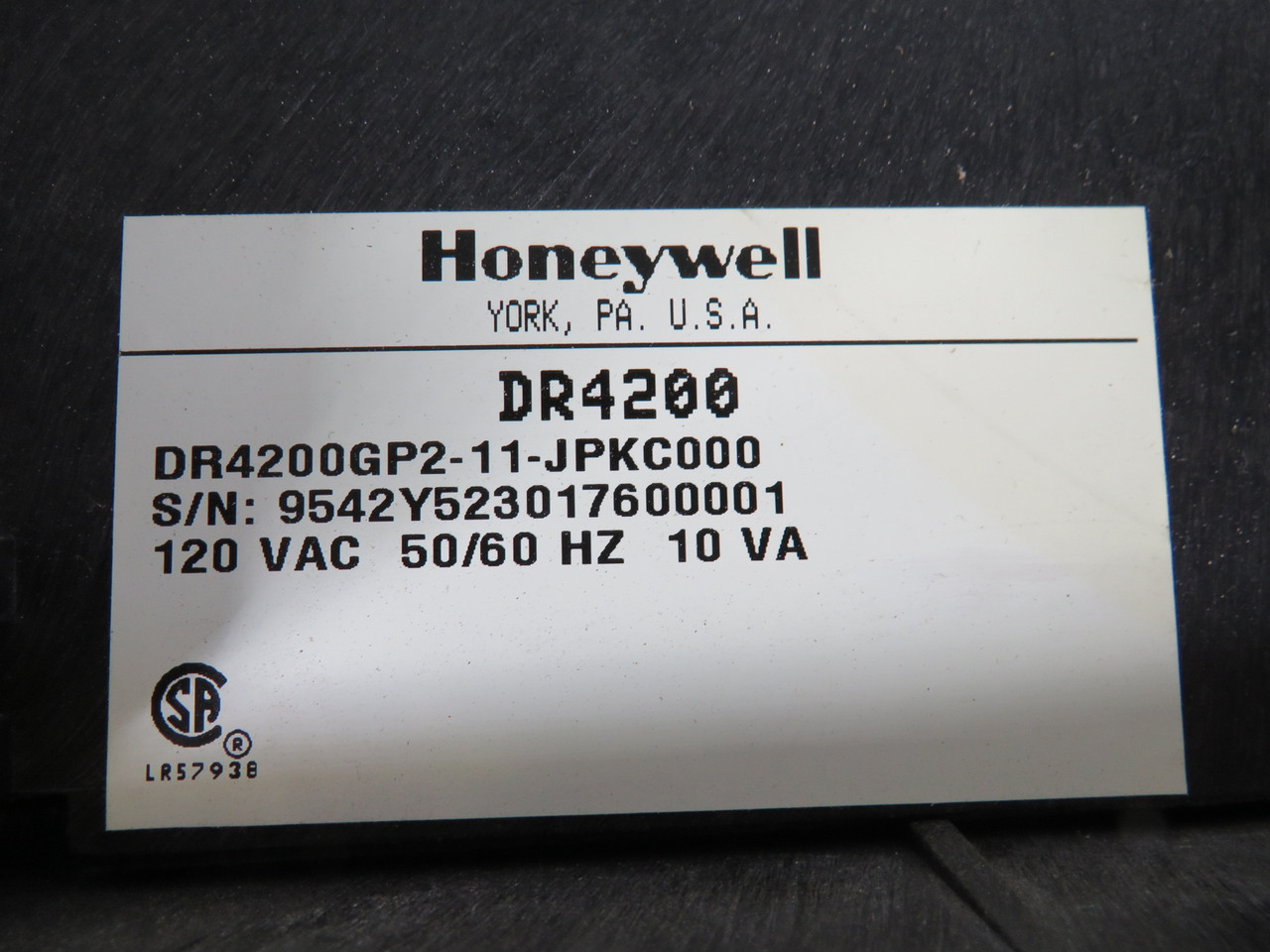 Honeywell DR4200GP2-11-JPKC000 Single Pen Circular Recorder COS DMG RUST USED