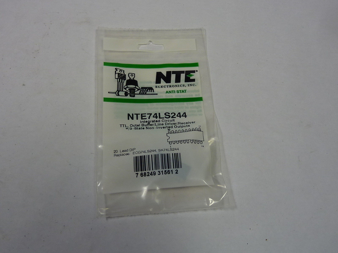 NTE NTE74LS244 Octal Buffer/Line Driver NWB