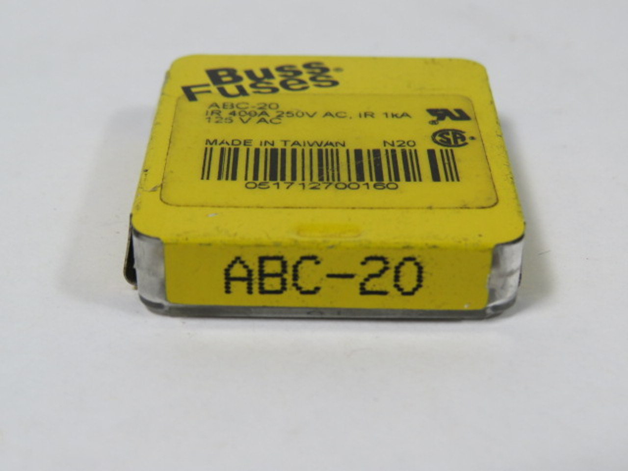 Bussmann ABC-20 Fast Acting Fuse 20A 250V 5-Pack ! NEW !