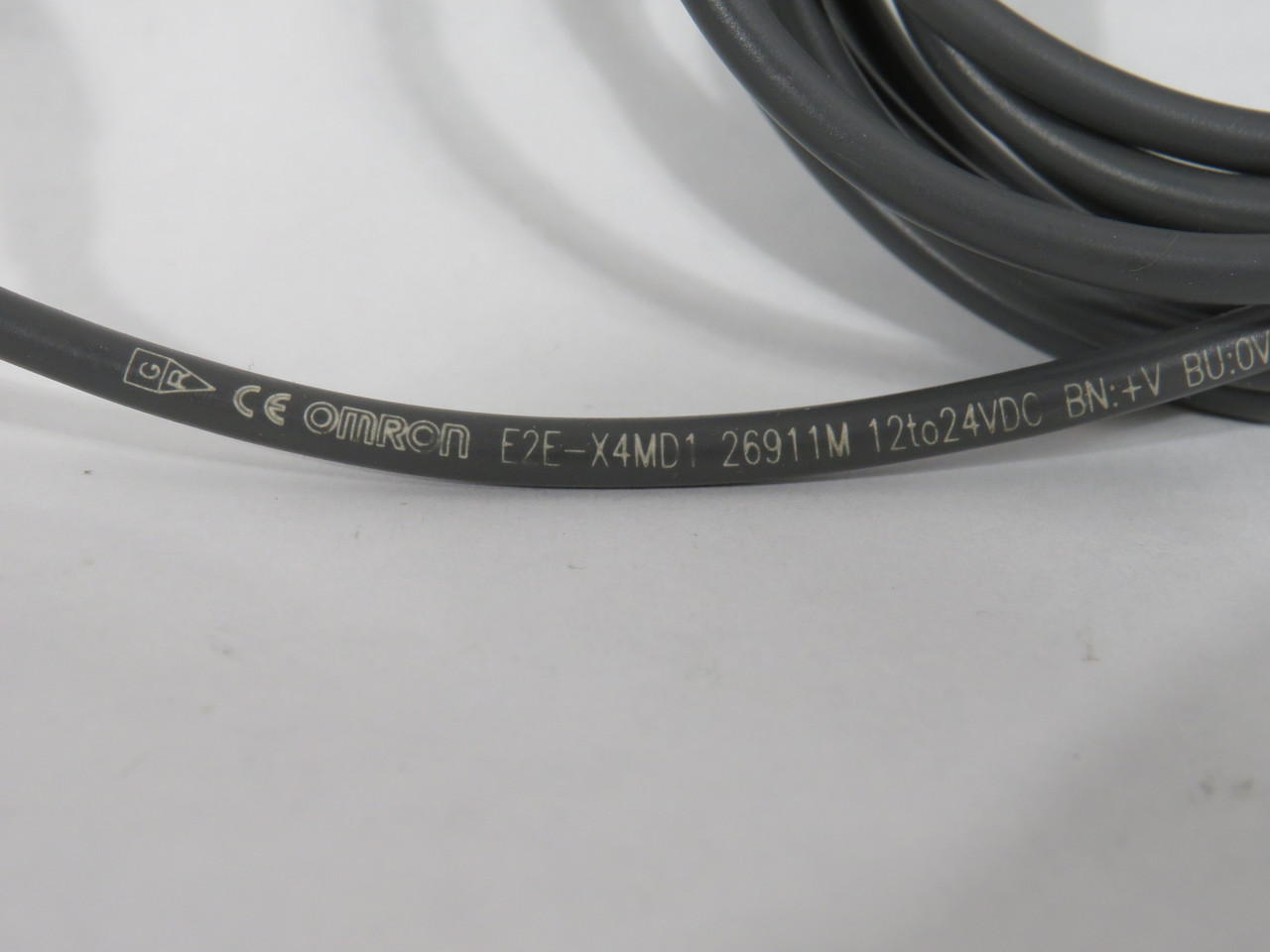 Omron E2E-X4MD1-2M Inductive Proximity Sensor *Cut Cable End/No Washers* USED