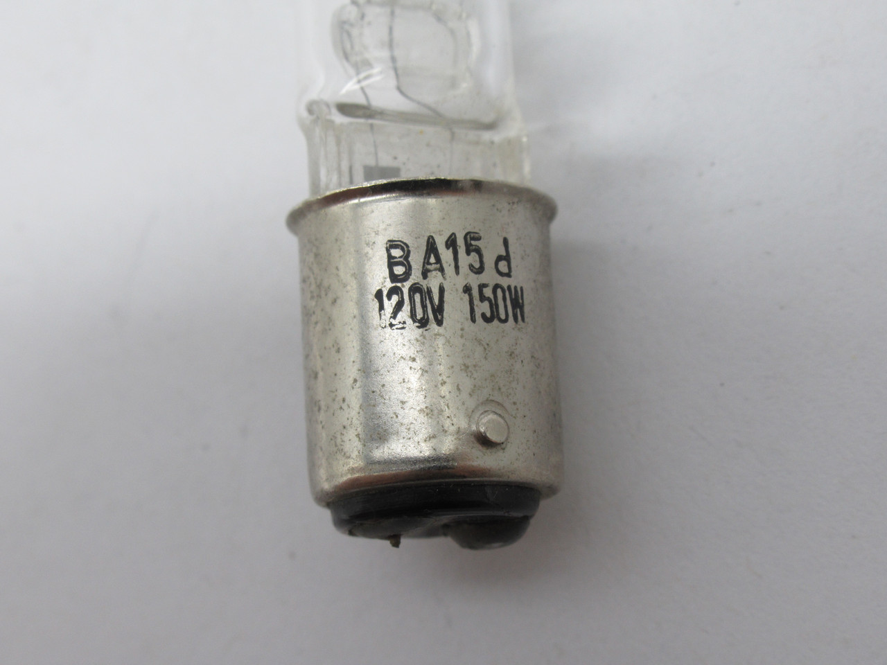 Globe BA15d Clear Light Bulb 120V 150W USED