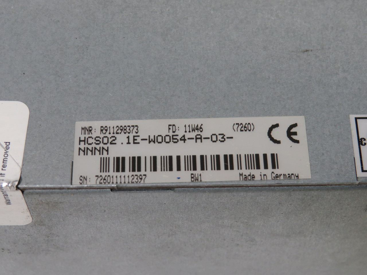Rexroth HCS02.1E-W0054-A-03-NNNN IndraDrive Compact Converter *No Power* AS IS