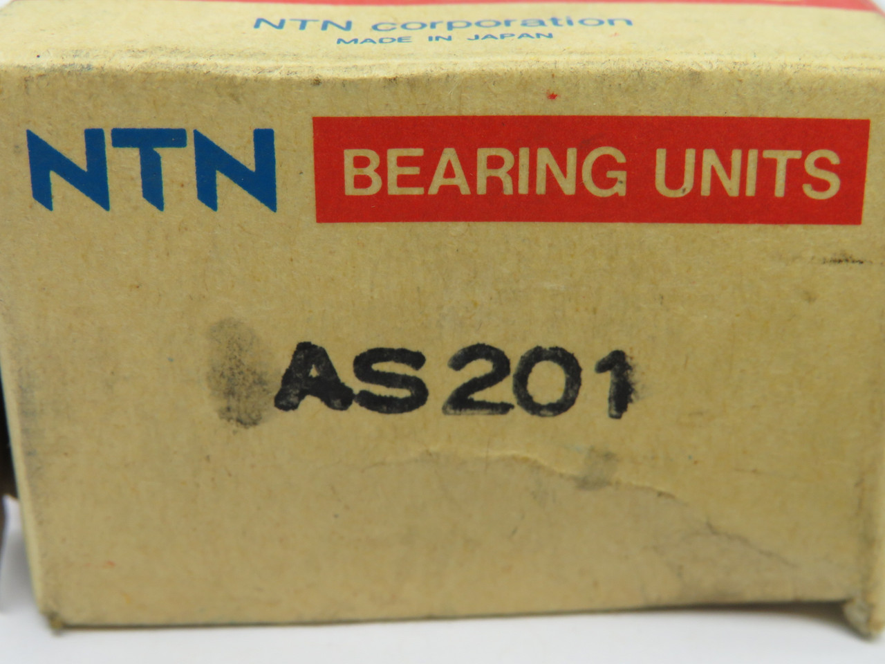 NTN AS201 Insert Bearing with Set Screw 40mm OD 12mm ID 12mm ORW SHELF WEAR NEW