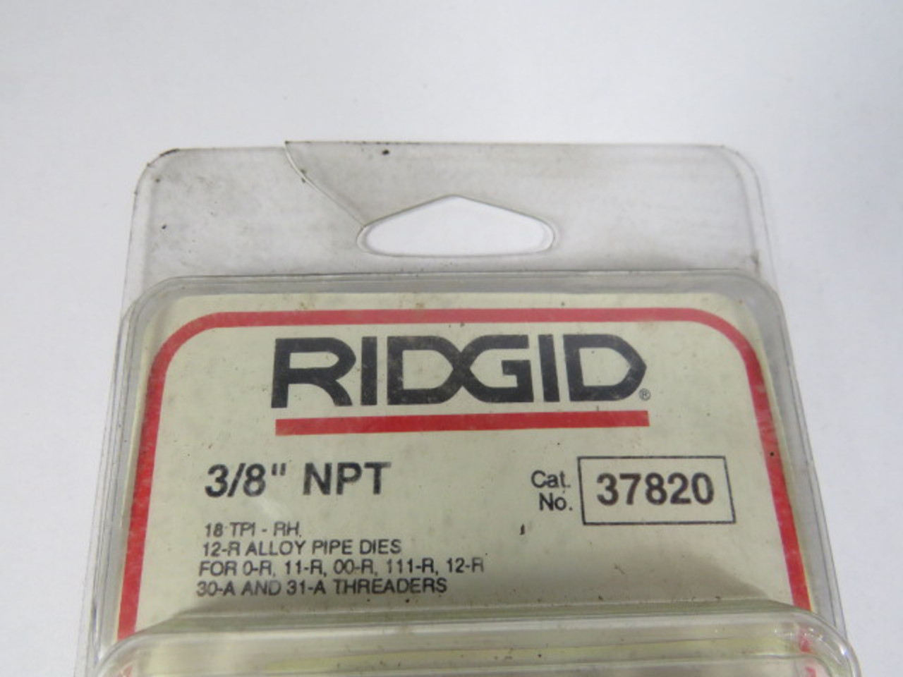 Ridgid 37820 Manual Threading Pipe & Bolt Dies NEW