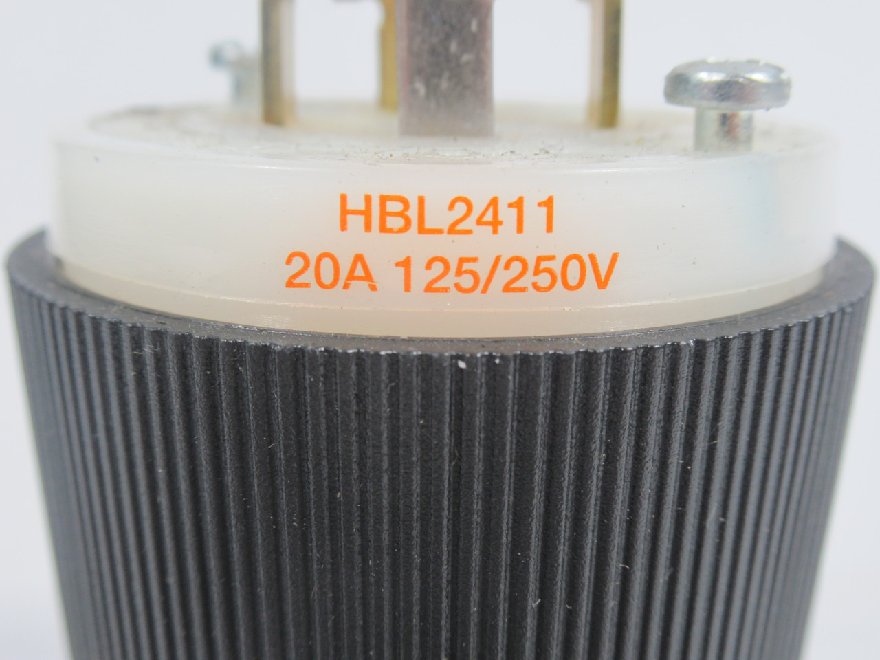 Hubbell HBL2411 Twist-Lock Clamping Plug 20A 125/250V 3-Wire 4-Pole NOP