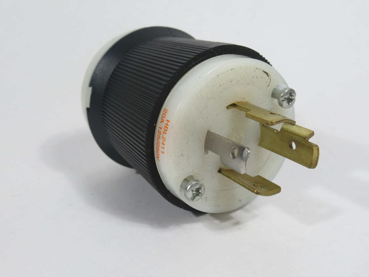 Hubbell HBL2411 Twist-Lock Clamping Plug 20A 125/250V 3-Wire 4-Pole NOP