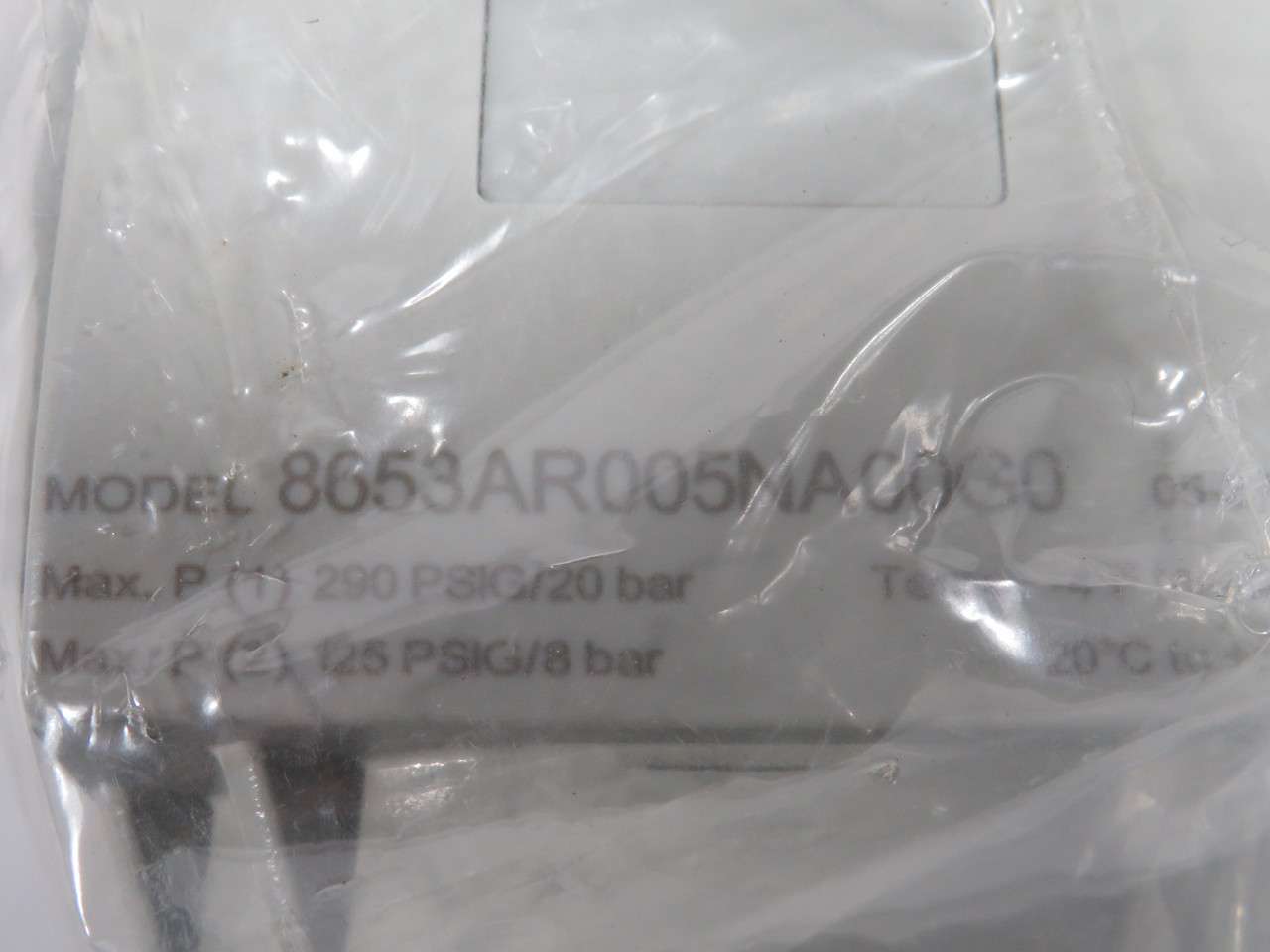 Aventics 8653AR005NA00G0 Regulator 3/4" NPT 125/290psig 8/20bar OPEN BAG NWB