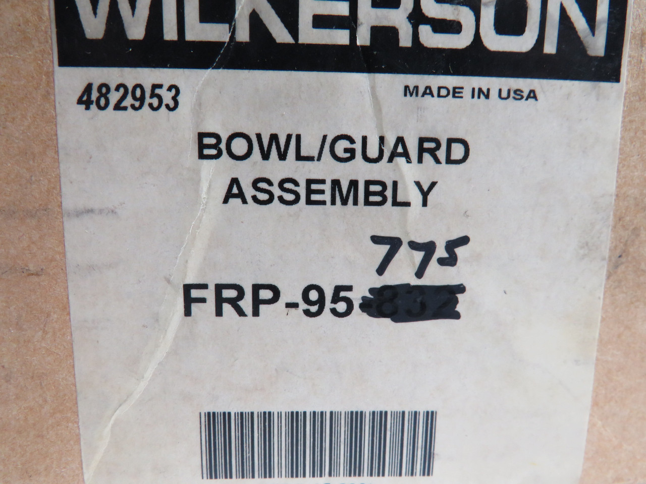 Wilkerson FRP-95-775 Plastic Bowl and Metal Bowl Guard NO O-RING NOP