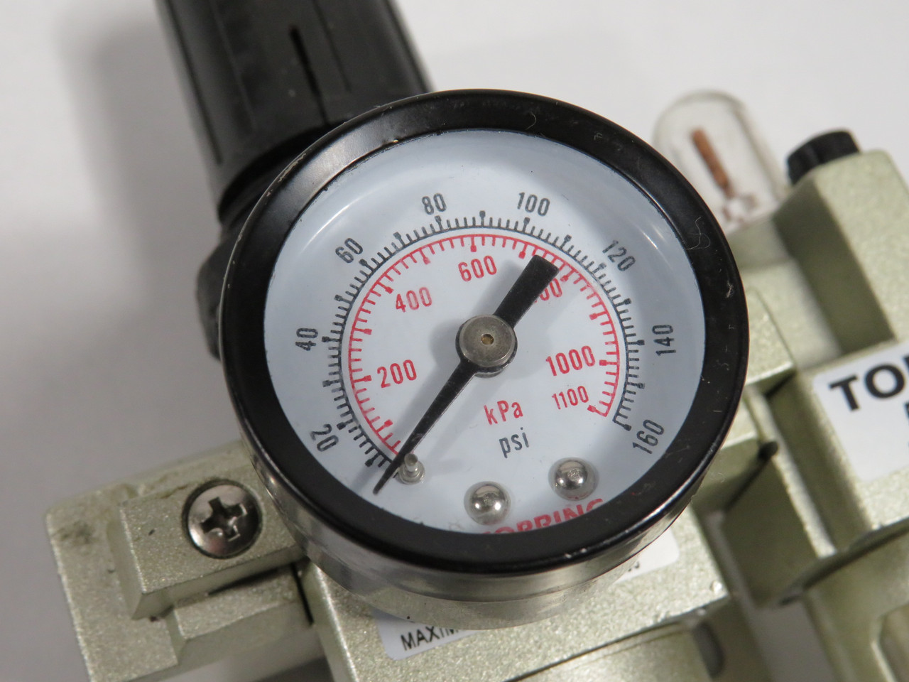 Topring 51.220 Combination Filter/Regulator + Lubricator DMG'D CONNECTOR USED