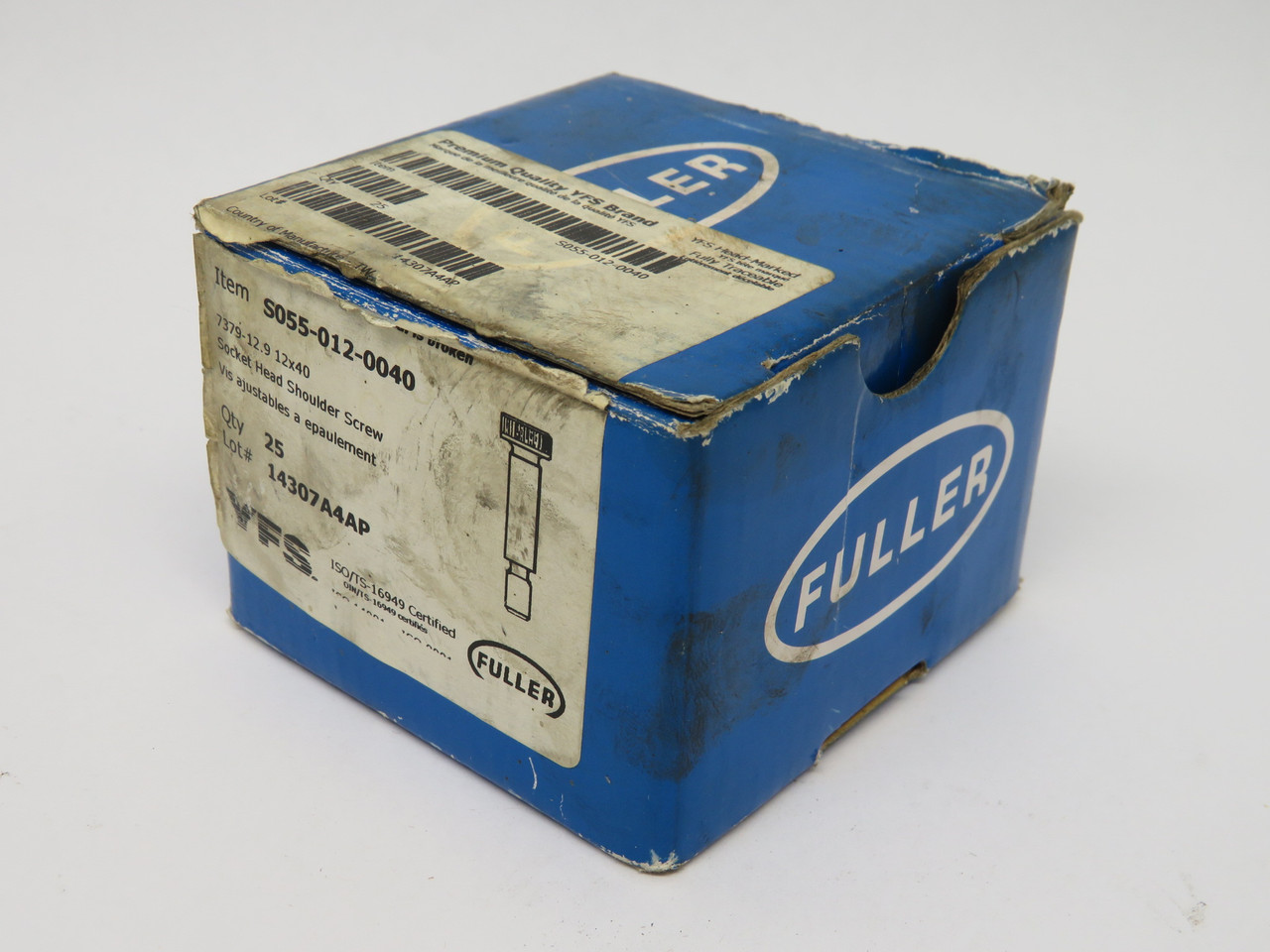 Fuller S055-012-0040 Socket Head Shoulder Screw 12x40 25-Pack BOX DAMAGE NEW