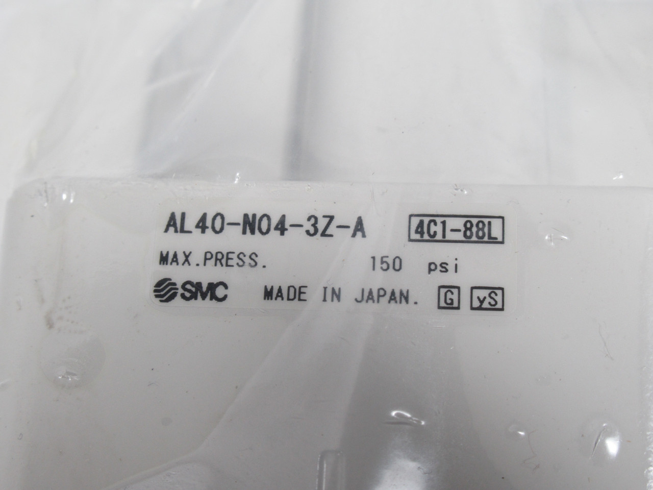 SMC AL40-N04-3Z-A Lubricator 1/2" NPT 150psi Polycarbonate DAMAGED LABEL NWB