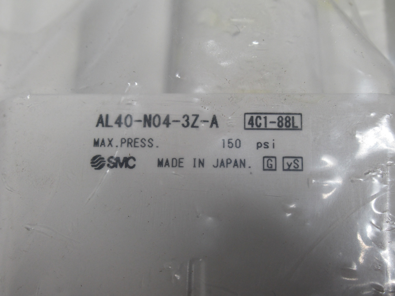 SMC AL40-N04-3Z-A Lubricator 1/2" NPT 150psi Polycarbonate Bowl w/Drain Cock NWB