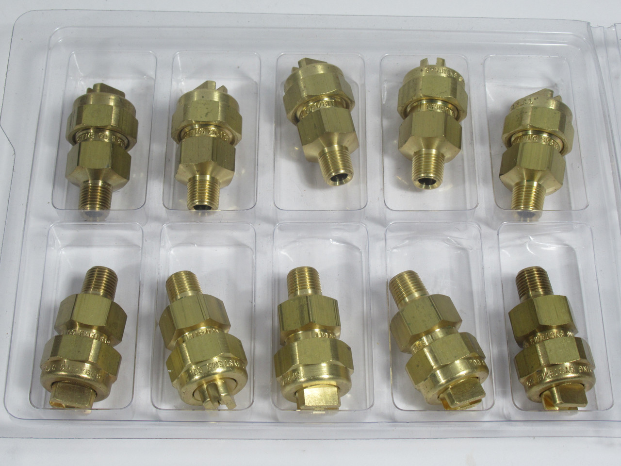 Spraying Systems 1/8TT+U8001 Brass Unijet Nozzle 1/8" NPT 10-Pack NEW
