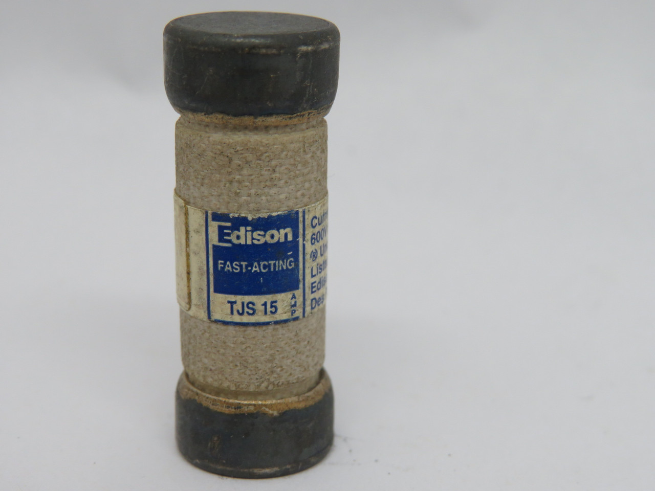 Edison TJS15 Fast Acting Fuse 15A 600VAC USED