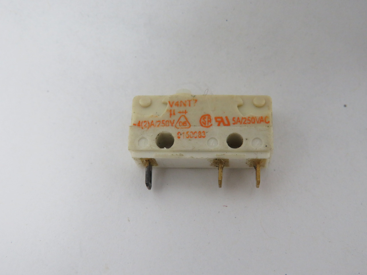 Burgess V4NT7 Mini Snap Action Limit Switch 4(2)A@250V 5A@250VAC USED