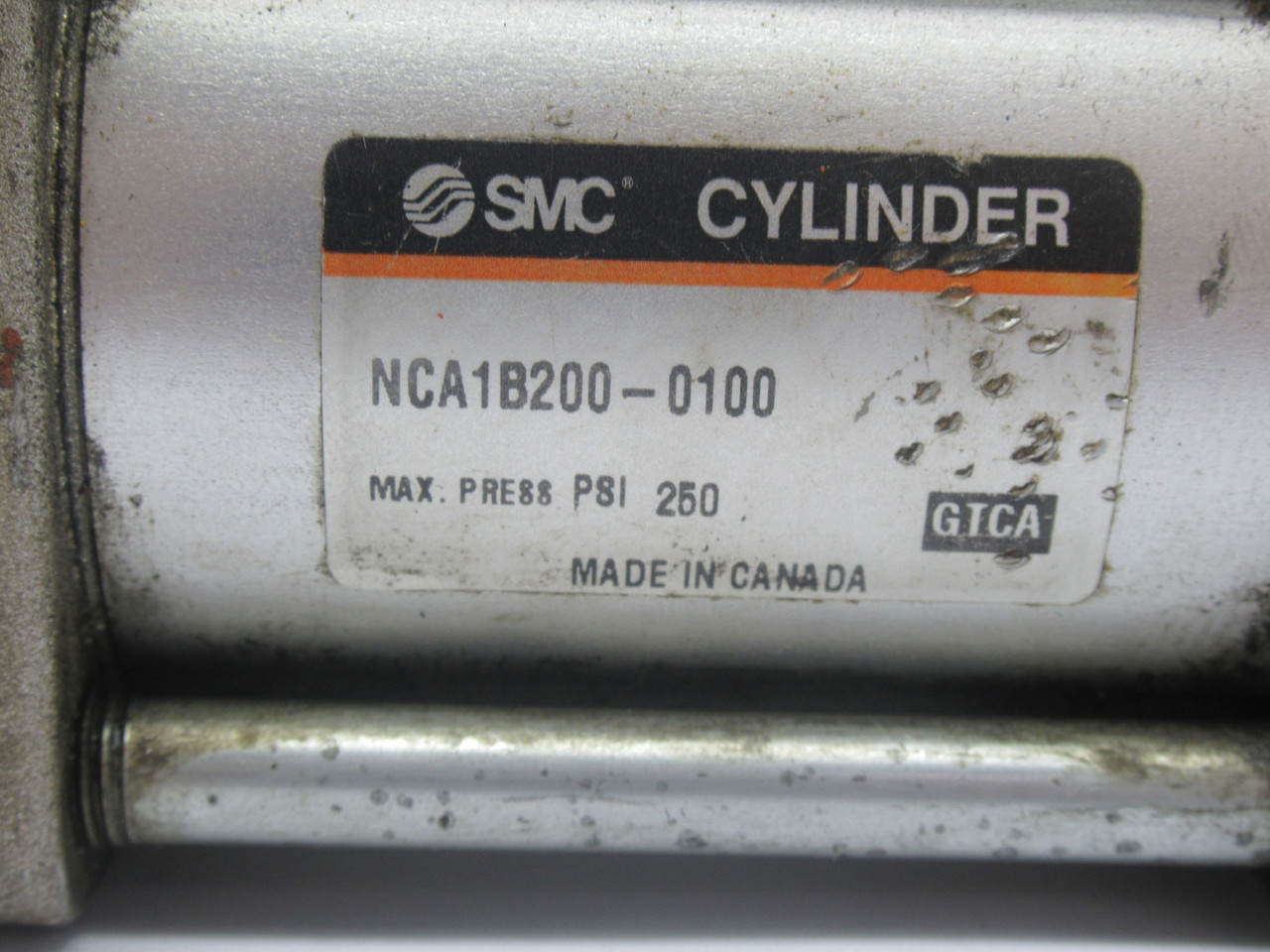 SMC NCA1B200-0100 Pneumatic Tie-Rod Cylinder 2"Bore 1"Stroke SHELF WEAR USED