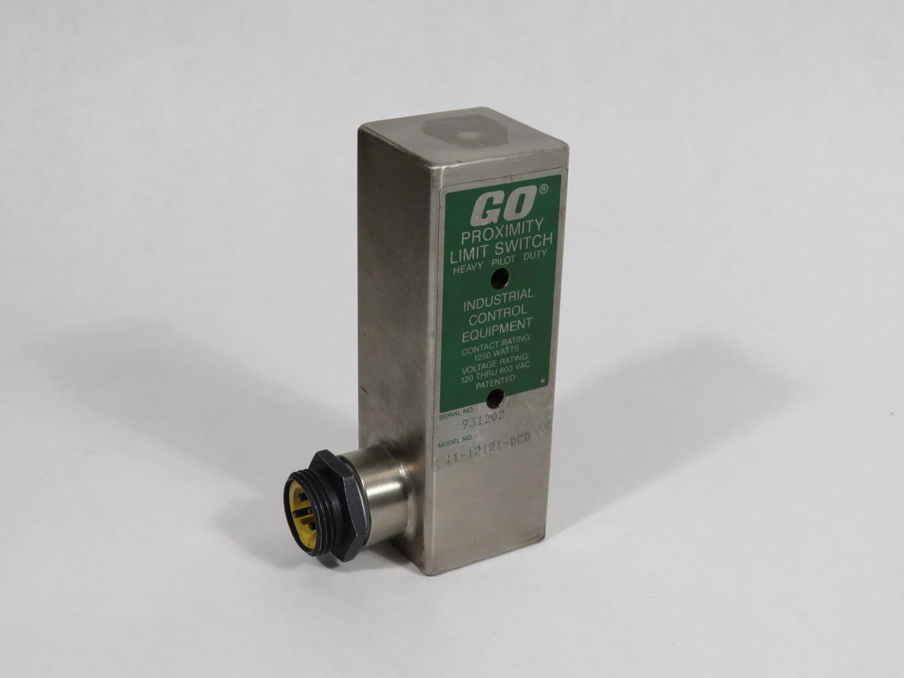 TopWorx 11-12121-DCD GO Proximity Limit Switch 1250W 120/600VAC USED