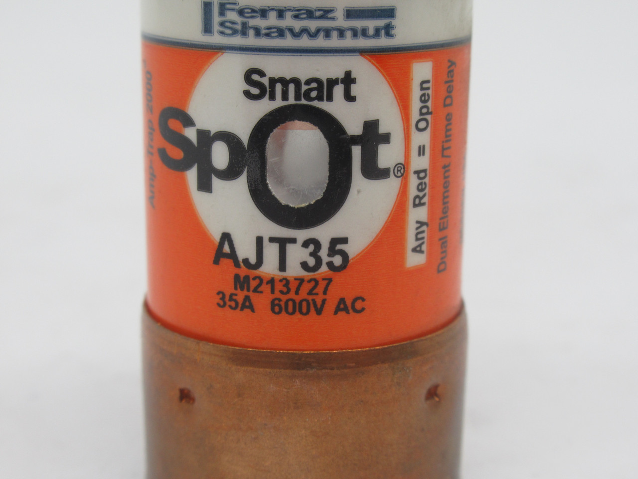 Ferraz Shawmut Mersen AJT35 Amp-Trap Smart Spot Time Delay Fuse 35A 600VAC USED