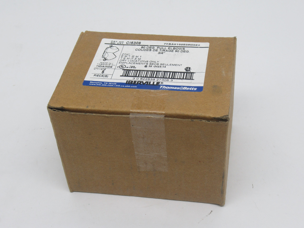 Thomas & Betts CI5306 90 Degree Pull Elbow 3/4" Trade *5-Pack* SEALED NEW